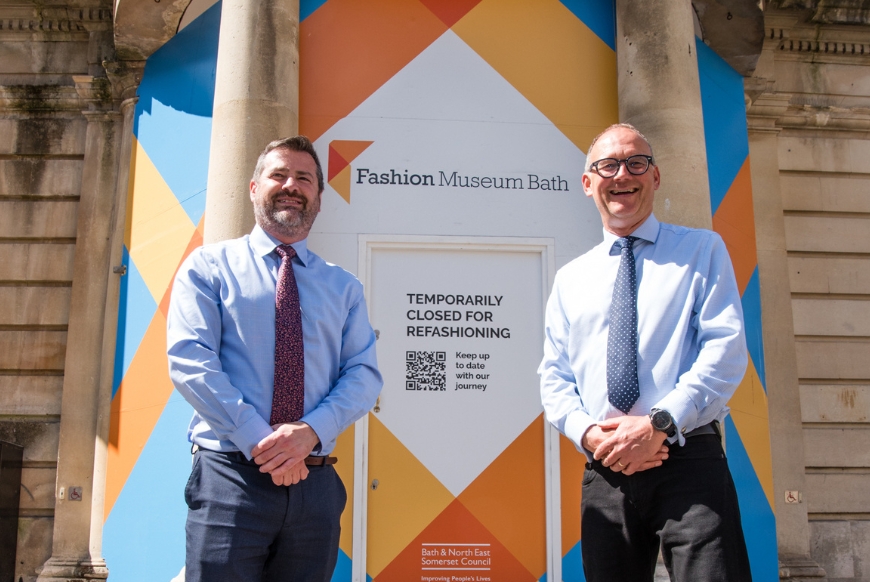 Cllr Kevin Guy & Cllr Paul Roper outside the Old Post Office 
